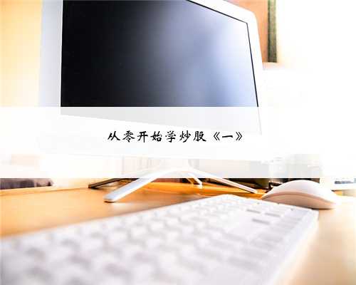 从零开始学炒股《一》