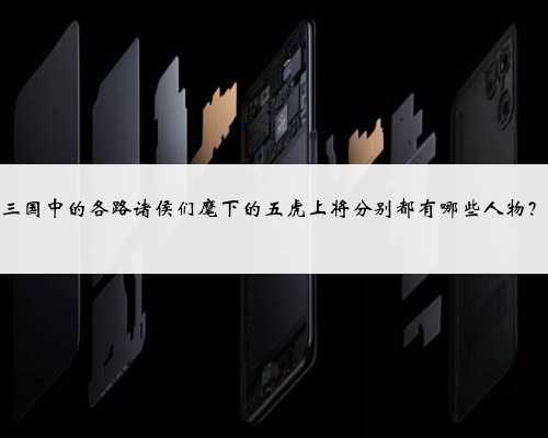 三国中的各路诸侯们麾下的五虎上将分别都有哪些人物？