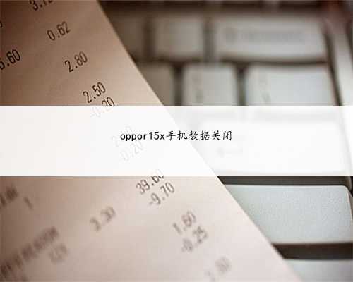 oppor15x手机数据关闭