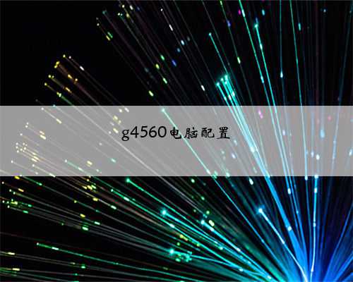 g4560电脑配置