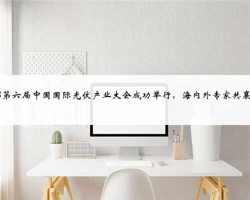 2023第六届中国国际光伏产业大会成功举行，海内外专家共襄盛举