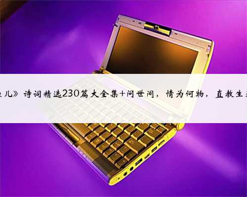 《摸鱼儿》诗词精选230篇大全集 问世间，情为何物，直教生死相许