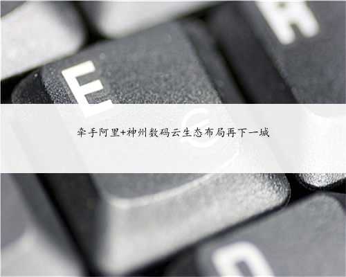 牵手阿里 神州数码云生态布局再下一城