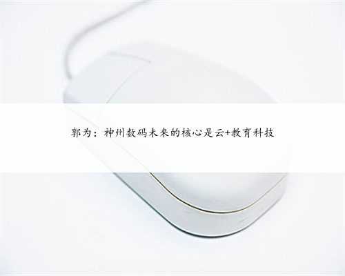 郭为：神州数码未来的核心是云+教育科技