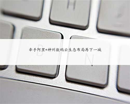 牵手阿里 神州数码云生态布局再下一城