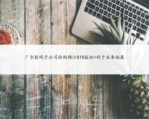 广尔数码子公司收购韩江51%股权 利于业务拓展